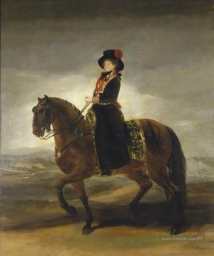 Reiter Porträt von Maria Luisa von Parma Francisco de Goya Ölgemälde
